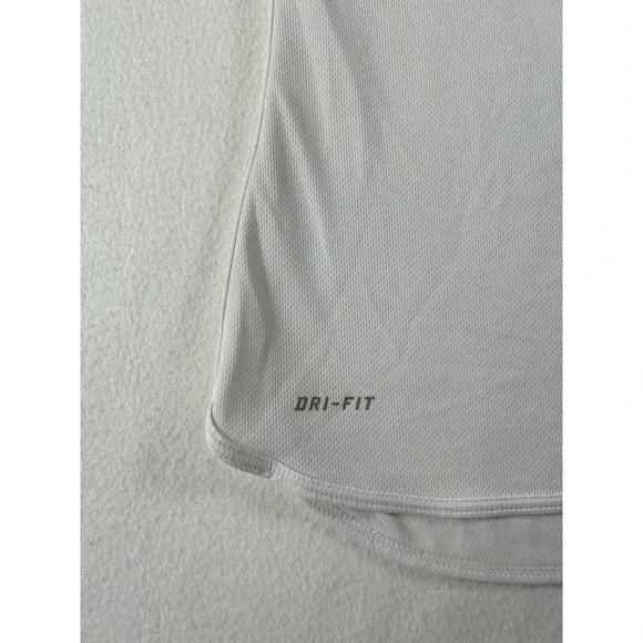 Nike Dri Fit Womens Activewear Tank Top Racerback Round Neck White Size Small - Picture 3 of 8